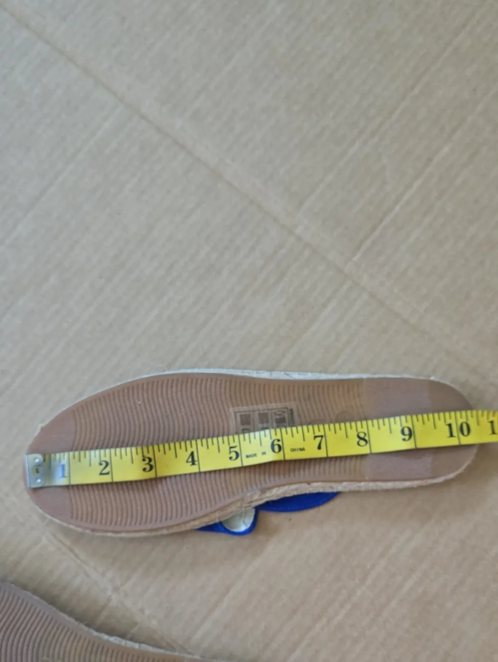 Soludos blue canvas slip on espadrilles- 9-9.5